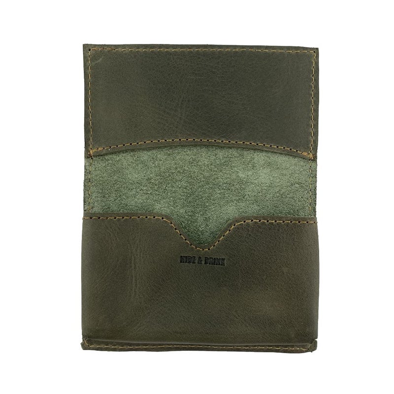 Hide & Drink, Leather Vintage Business Card Holder, Cash Organizer, Wallet, Pocket Accessories, Handmade Includes 101 Year Warranty (Bourbon Brown) - Image 3
